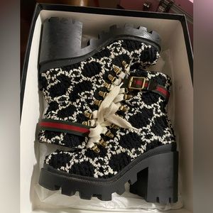 Gucci combat ankle boots